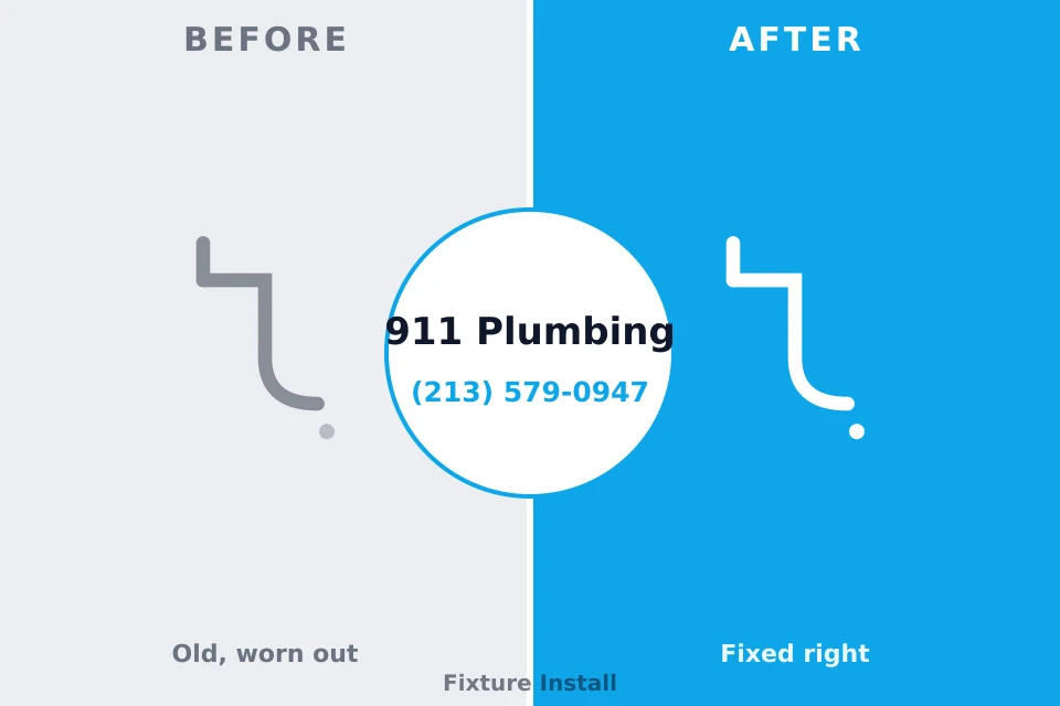 Before and after: plumbing repair Lanai City, HI
